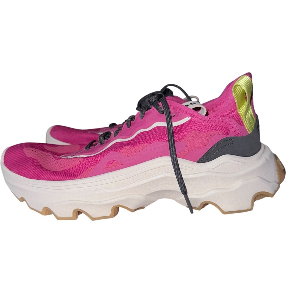 Sorel Womens 8.5 Pink Kinetic Breakthru Day Lace Sneakers - Picture 3 of 10